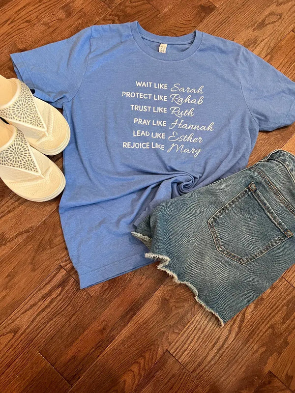 Wait Like Sarah T-Shirt Southern Designs