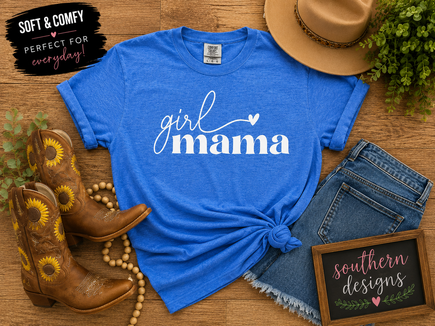 Girl Mama T-Shirt Southern Designs