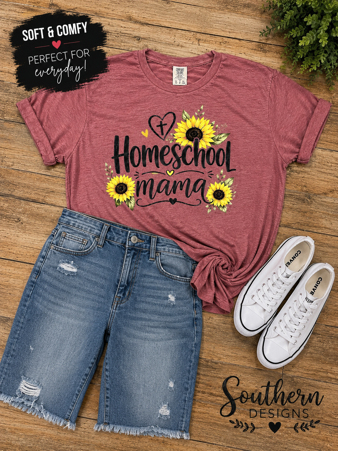 Sunflowers Homeschool Mama Southern Designs